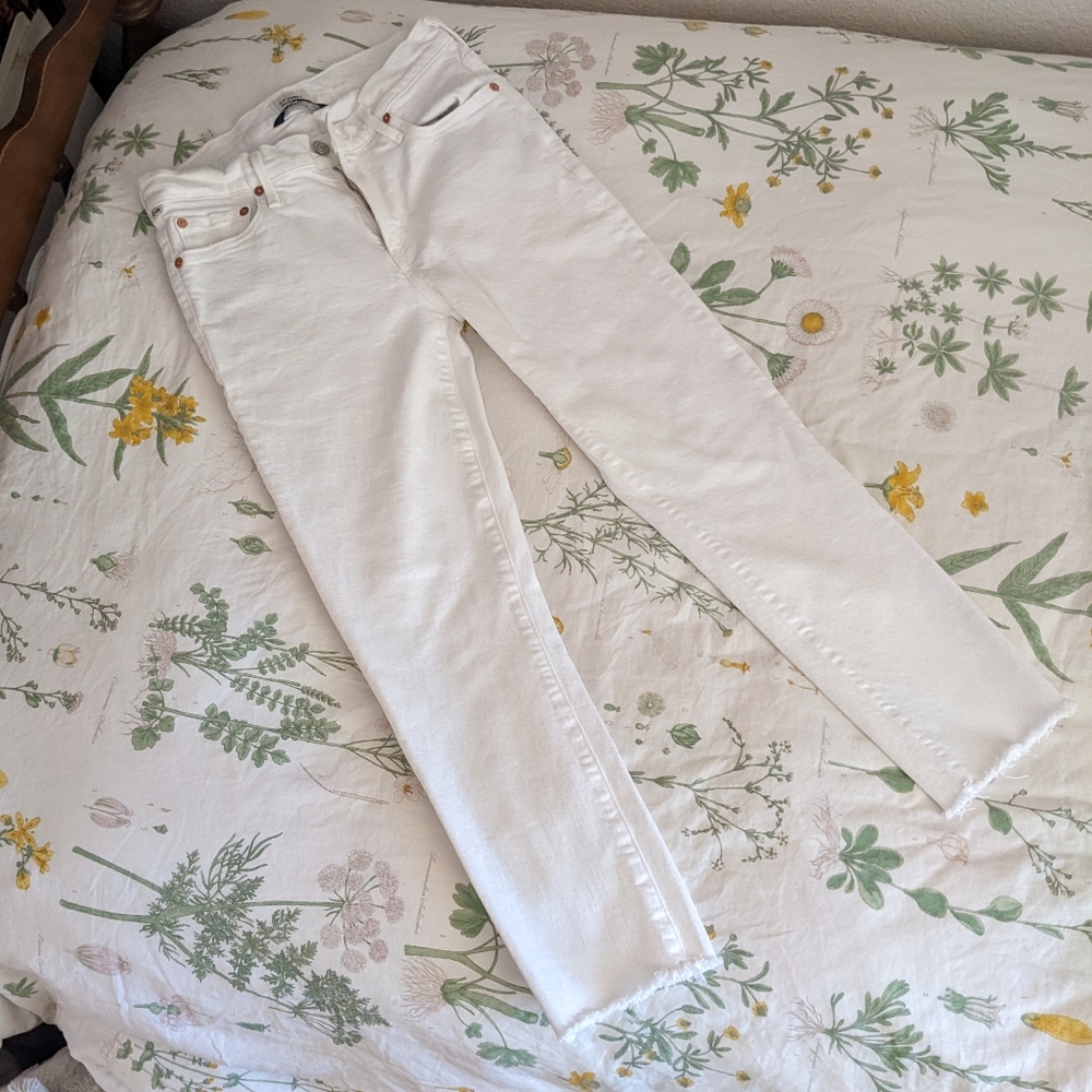 Citizen of Humanity white skinny jeans